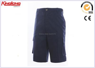 China Industrial Navy Summer Cargo Shorts Casual Trousers With 6 Side Pockets for sale