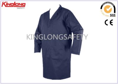 China Medical Grey Power Workwear Uniform Long Work Coat 190-240g/㎡ for sale