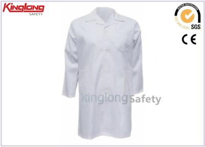 China Anti Wrinkle Medical Doctor Uniform , Outdoor / Indoor Bleach White Lab Coat for sale