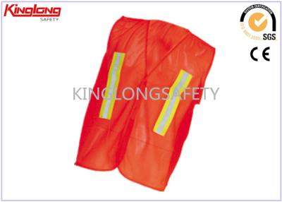 China Red Protective Reflective Safety Vest , Security Hi Vis Waistcoat For Spring / Autumn for sale