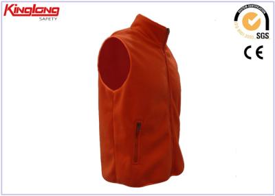 China Popular Style Men ' s Winter polartec fleece vest Double Brush Anti pilling One Side for sale