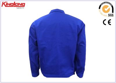 China Cotton Classical Canvas Workwear , Rough Blue Safety Workwear Jacket for sale