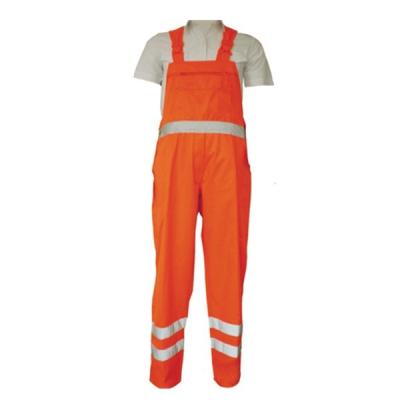 China Safety Clothing Reflective Work Pants Cotton Bib Pants , Overalls Bib And Brace for sale