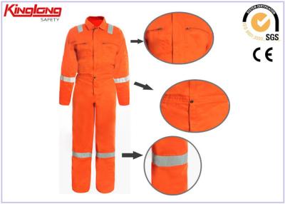 China Cotton Orange Reflective Tapes Medical Coverall Uniforms For man for sale