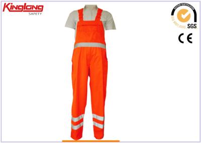 China Reflective Coveralls For Men Around Waist One Chest Pocket With Zipper Bibpant for sale