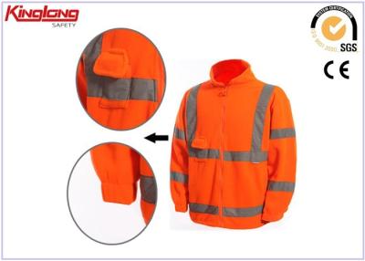 China Modifique la chaqueta polar del paño grueso y suave para requisitos particulares de la cremallera llena, poliéster 100% de la chaqueta del paño grueso y suave del hombre en venta