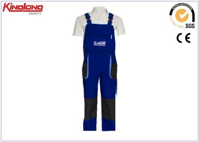 China Blue bibpant European style color fastness lightweight work pants for sale