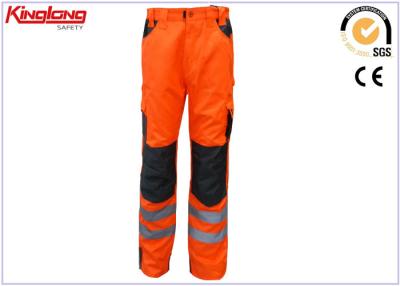 China 6xl het zuurvaste Hoge Zicht Workwear van ladingsbroeken met weerspiegelende band Te koop