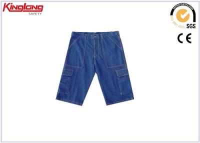 China Six pockets safety demin Casual shorts for men , good design for sale