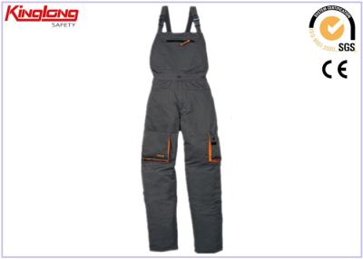 China Mens 100% Cotton Canvas Workwear Bib Pants with Multi - Pocket for sale