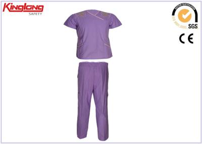 China 2 Pc Print Shirt And Pants Hospital Uniforms , Medical Scrubs Clothing For Nurse for sale