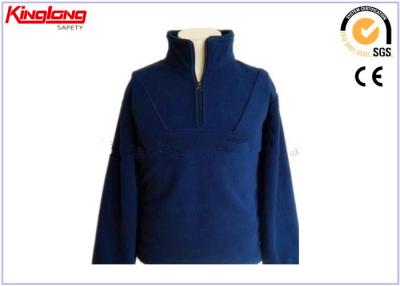 China Chaqueta masculina del paño grueso y suave del polartec del cuello de la media cremallera alta, ropa polar caliente casual del paño grueso y suave en venta