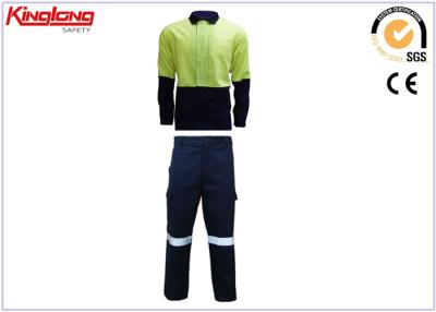 China Ropa de trabajo 2 pedazos de la seguridad del workwear de la camisa y pantalones del unfirom en venta