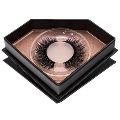 China natural 3D effect faux mink eyelashes seller false mink eyelashes lashes custom packaging for sale