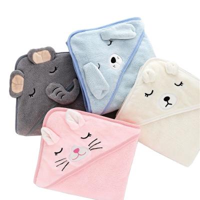 China 2022 Wholesale Super Soft Plush Baby Bath Towel Winter Baby Bath Towels QUICK DRY for sale