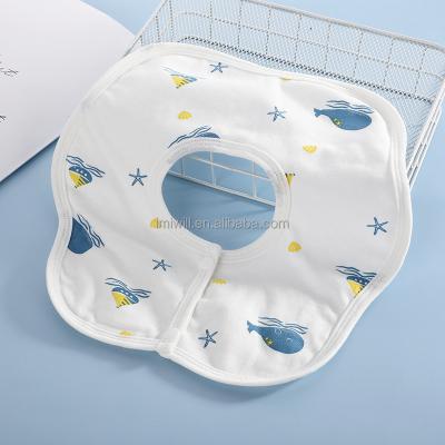 China China Wholesale 100% Cotton Latex Baby Bibs Kids Free Gauze Plum Soft Bib On Sale Manufacturers for sale