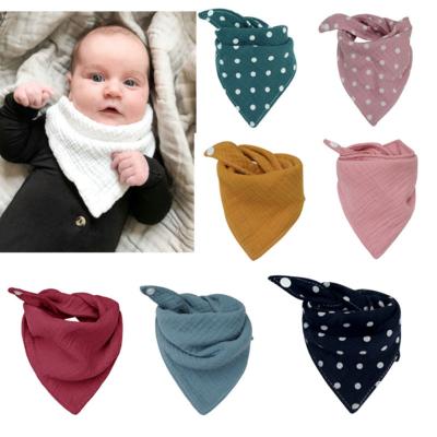 China Hot Latex Baby Bibs Free Triangle For Girls 100% Cotton Bandana Baby Drool Printed Custom Kids Bibs Supplier China for sale