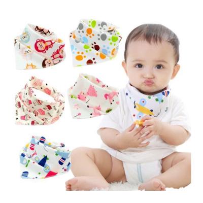 China New Latex Designs Girls and Boy Cotton Fleece Triangle Neck Scarf Baby Bandana Drool Free Bibs for Baby for sale