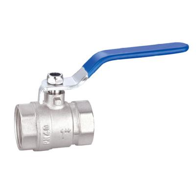 China Nickel Plated Brass Ball Valve 1 Inch 2 Inch Sandblaster Ball Valve for sale