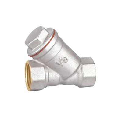 China BSP NPT Brass Y Strainer Valve Threaded ISO228/1 100% Leak Tested for sale