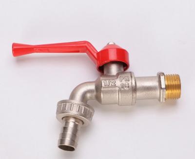 China OEM Brass Bibcock Ball Valve Sand Blast M/F ISO228/1 Threaded for sale