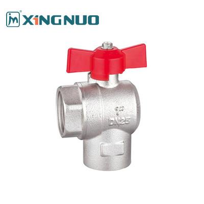 China female and female threaded 1 inch F1 X F1 Inch Gas Ball Valve Brass Female Ball Valve Wear Resisting Nickel Plated for sale