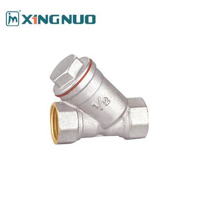 China High Flow Rate Brass Filter Valve for Sand Blast and Nickel Plate Processing Technic 1/2