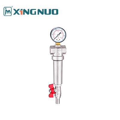 China Optimize Flow Rate with Brass Pressure Relief Valve Water Pressure Gauge in Various Sizes floor heating manifold fitting for sale