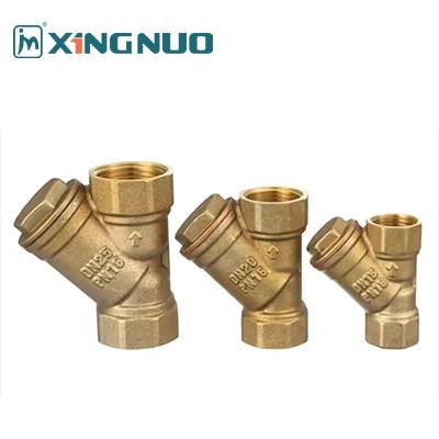 China Threaded Brass Air Vent Valve High Pressure Y Strainer Valve Brass Filter Control Valve Plumbing Strainer Valve Filter for sale