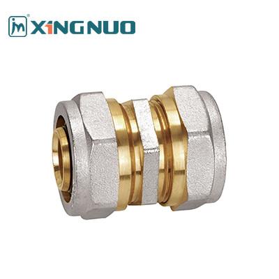 China Polished Brass Compression Fittings with Chrome Plated Handle Plumbing Material Brass Compression Socket Pex Fittings for sale