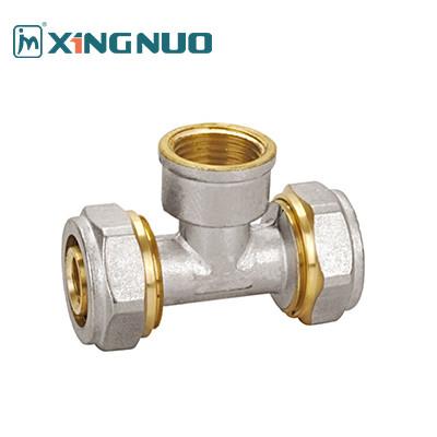 China 1Mpa Media de Água Brass Elbow Fittings Conexão Feminina PEX Fittings 1/2 3/4 1 polegada Female Thread Tee PEX Compressão à venda