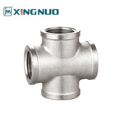 China Industrial Grade Sand Blasting Finish Nickel Plated Brass Compression Fittings cast iron pipe fitting plumbing materials for sale