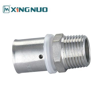 China PEX Press Fitting 16-32mm PN25 PEX Pipe Fittings Professional Manufacturer Male Socket Pex Press Fittings for sale