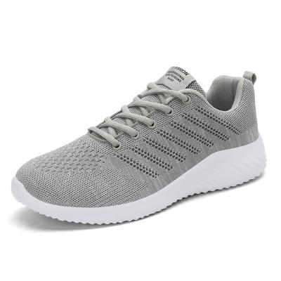 China Cushioning Men Fashion Sneakers Sports Comfortable Breathable Knitting Mesh Running Walking Shoes Light Weight Summer Casual for sale