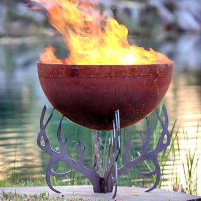 China Minimalist Portable Round Patio Heater Outdoor Stainless Steel Fire Pit Modern Outdoor Fire Pit For Garden Decoration for sale