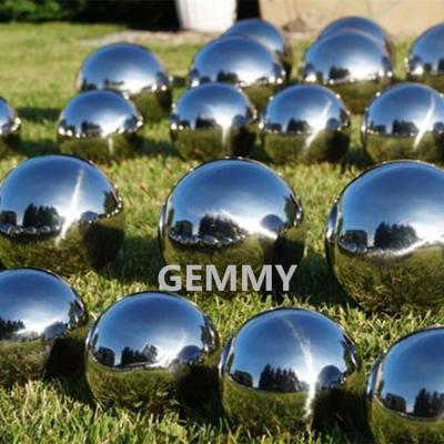 China Contemporary Morden Statue Art Metal Decorative Circle Ball Staring Ball Stainless Steel Metal Garden Ornaments for sale