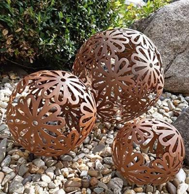 China Europe Large Garden Stainless Steel Garden Ball Metal Statue Stainless Steel Decorative Bronze Sculpture for sale