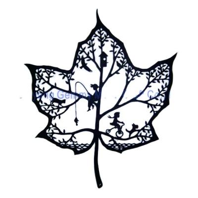 China Rustic Creative Metal Craft Wall Art Hanging Metal Laser Cut Handwork For Indoor And Outdoor Decoration for sale