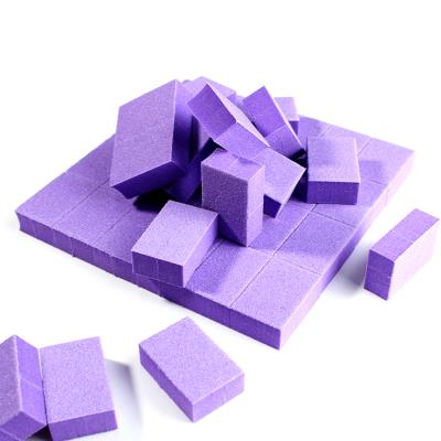 China Portable Wholesale Purple Nail Buffer Block Private Label Sponge Nail Buffer File Set Small Nail Buffer Block for sale