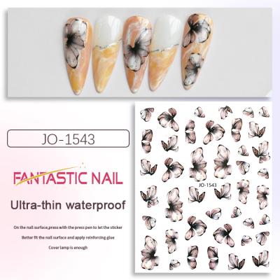 China Wholesale China Non-Toxic Self-Adhesive Non-Toxic Flower Self-Adhesive Nail Stickers DIY Nail Stickers Nail Sticker for sale