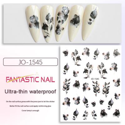 China Non-Toxic Non-Toxic Self-Adhesive Nail Stickers Decals Nail Art Flower Stickers Nail Stickers Wholesale Girls for sale