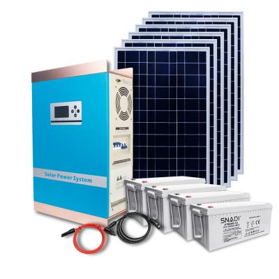 China 1KW 1.5KW 3KW hybrid pure sine inverter with charge controller all in one off grid solar for sale