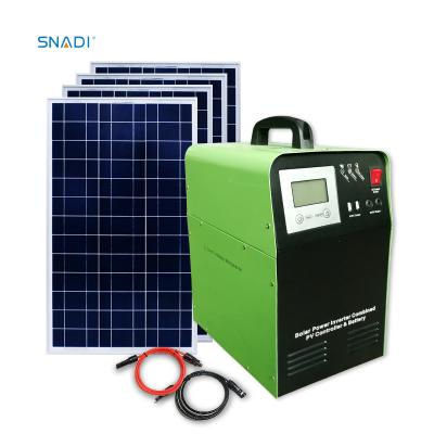 China 1000w 1kw 24v portable solar AC DC energy power generator solar panel kit system all in one solar system for sale