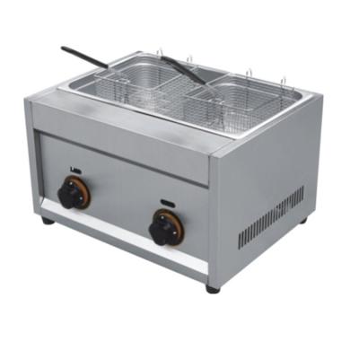 China Hotels Guaranteed Countertop Quality Propane LPG /Nature Gas Single Fryer Deep Fryer for sale