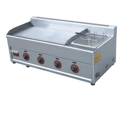 China Hotels Multi Function Commercial Pancake Griddle , Gas Griddle With Gas Fryer for sale