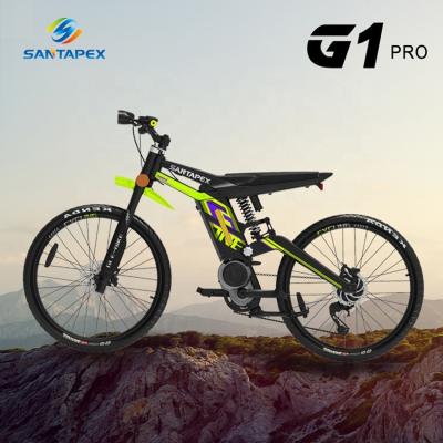 China PRO 48v 15.5ah SANTAPEX G1 mi 350w alloy lithium battery drive aluminum Ebik mountain for sale