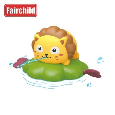 China Silicone Toy Wash Tub Set Natural Bath Toy Kid Water Toys Lion Fish Rubber Duck Latex Shower Baby Bath Toys for sale