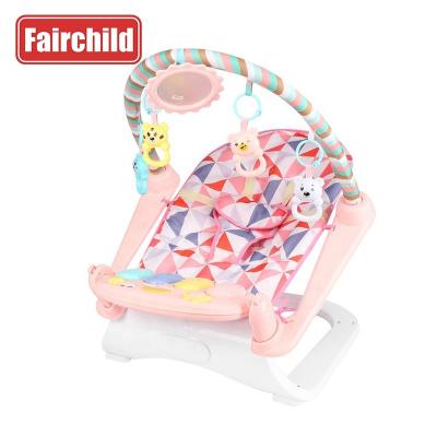 China Eco-friendly Material High Quality 3 in 1 Kids Bed Cribs Piano GYM Mat Rocking Chair Multifunction Baby Sleeping Chair for sale