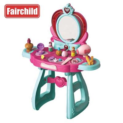 China With Music 2021New High Quality Factory Directly Sell Pretend Play Set Girl's Makeup Toy Dressing Table for sale