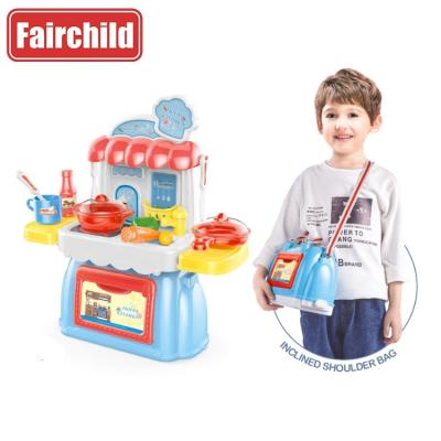 China Wholesale Plastic Blue Kitchen Toy Washing Role Pretend Play Toys Cooking Set Set for Kids Kitchen for sale